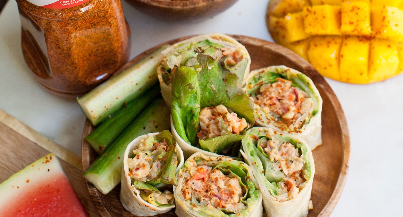 TAJÍN-KICHERERBSENSALAT-WRAPS